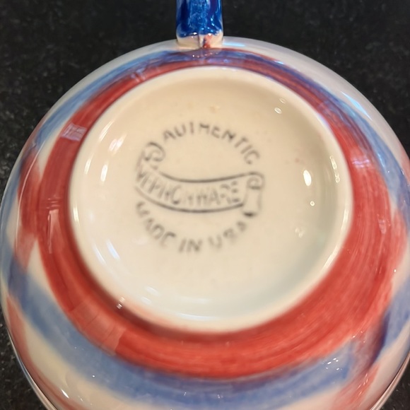 Vernon Ware Vintage Coffee Cups - Calico Plaid - Picture 4 of 8